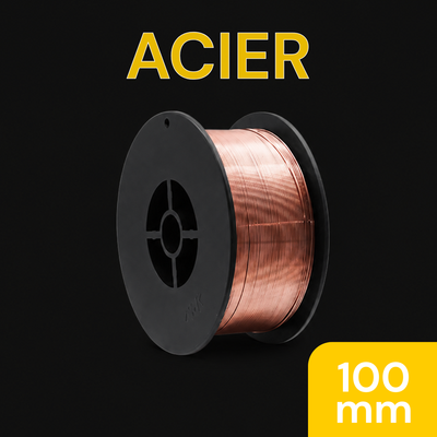 Bobine de fil ACIER - Diamètre 100 mm