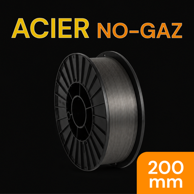 Bobine de fil fourré  ACIER  NO-GAZ- Diamètre 200 mm