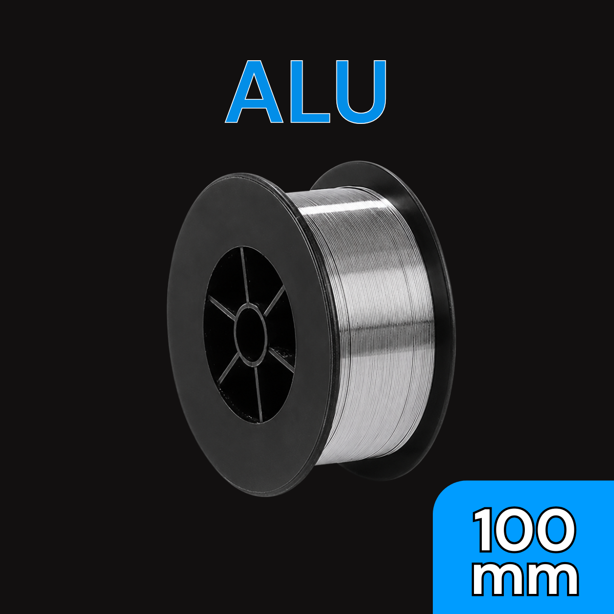 Bobine de fil ALU - Diamètre 100 mm