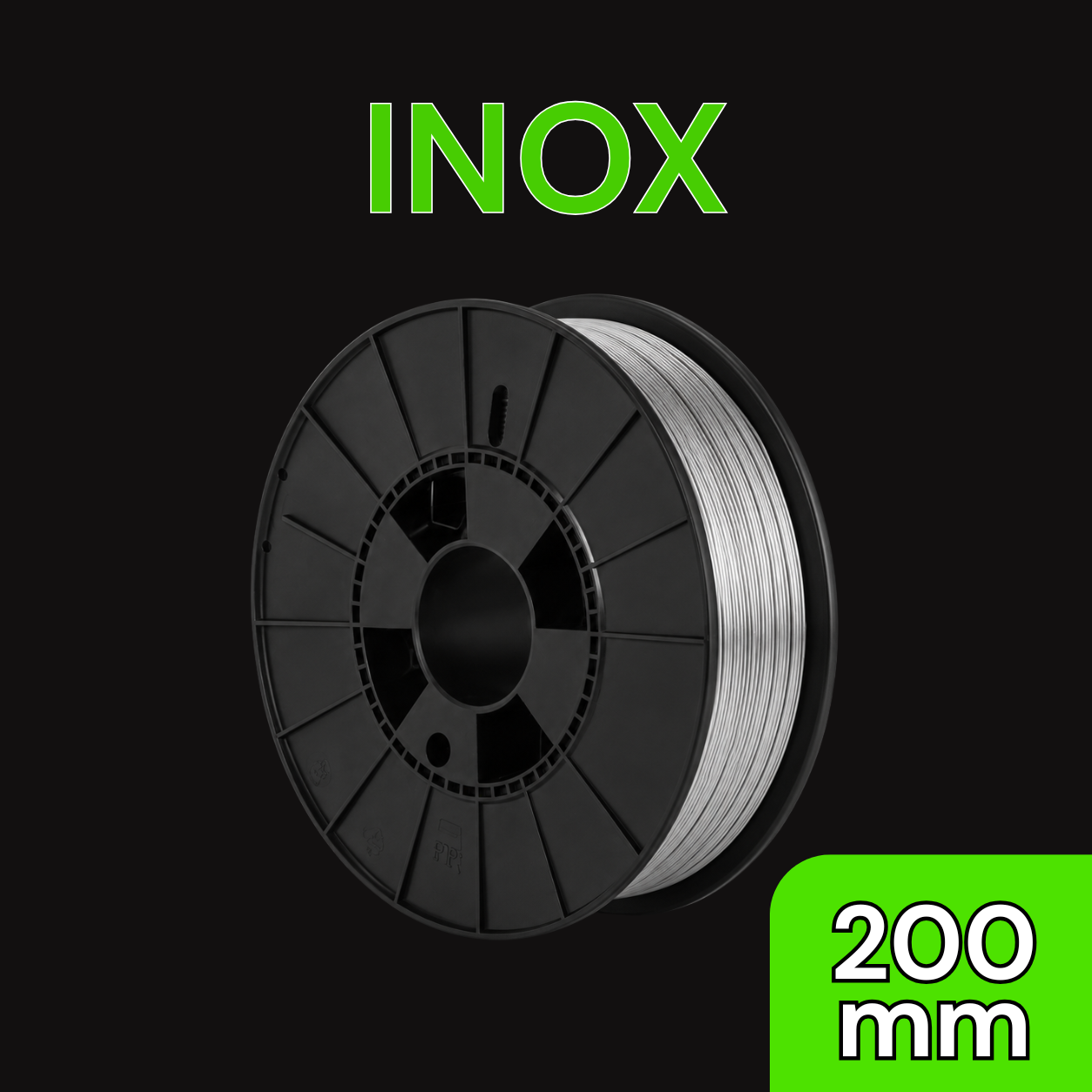Bobine de fil INOX - Diamètre 200 mm