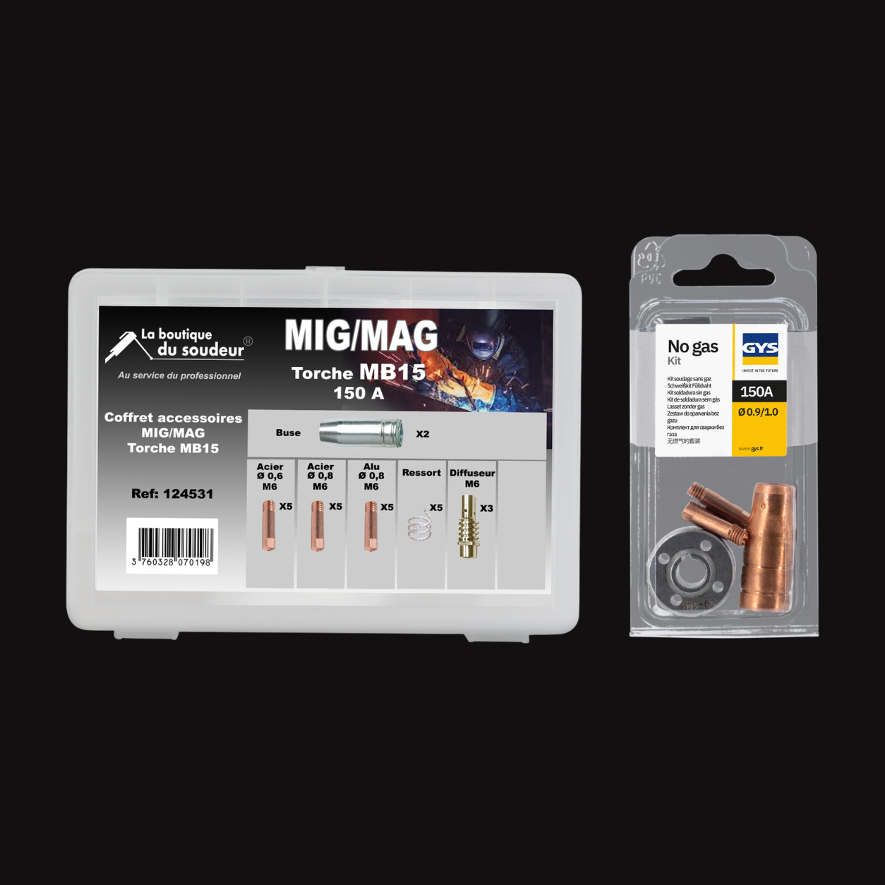 Coffret de maintenance pour torche 150A - MB15