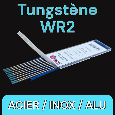 Electrodes TIG Tungstène WR2 (AC / DC)