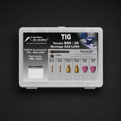 Coffret de pièces pour torche tig SR20