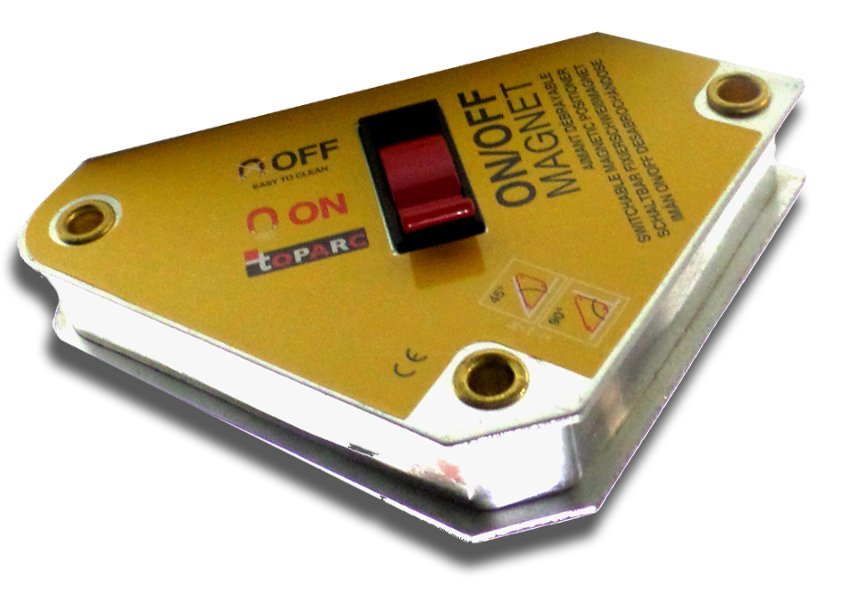 EQUERRE MAGNETIQUE avec intérrupteur marche/arret - Epaisseur 30 mm - Côté 110mm