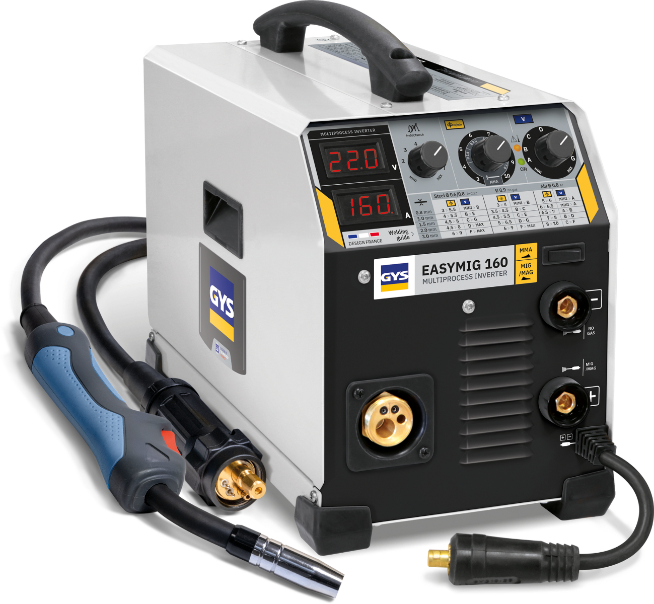 Poste de soudure MIG EASYMIG 160 -160A 230V - 3 EN1  - GYS