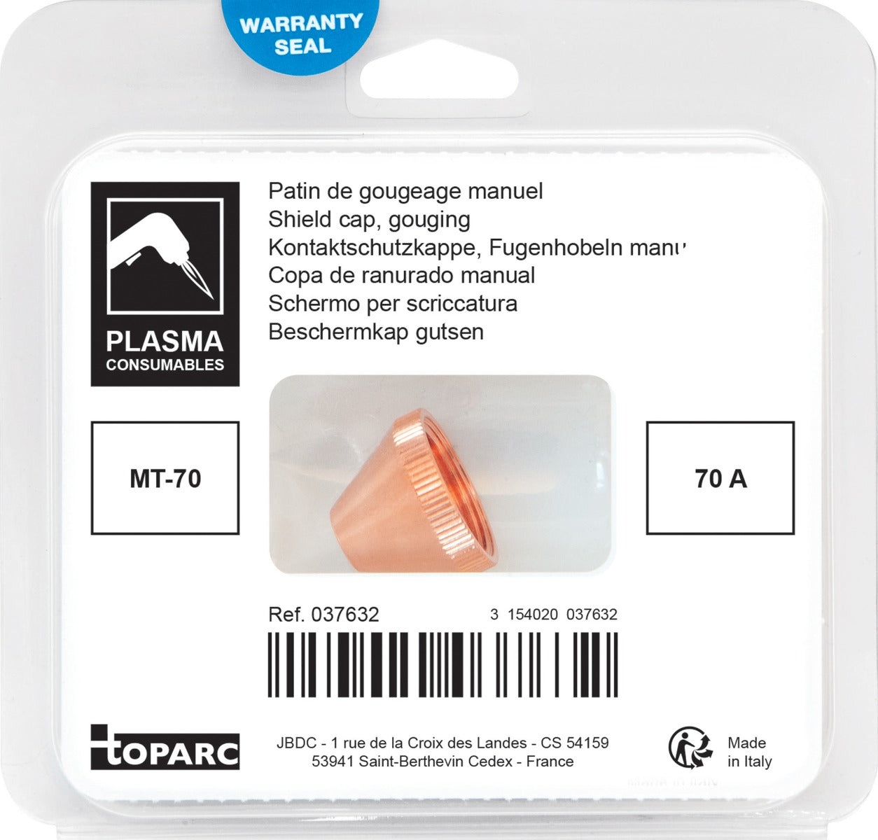 Déflecteur gougeage 70A - torche plasma MT-70- GYS -