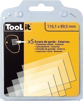 5 Écrans de garde -  Extérieur 116,1 x 89,5 mm  pour masque LCD MASTER 9-13G