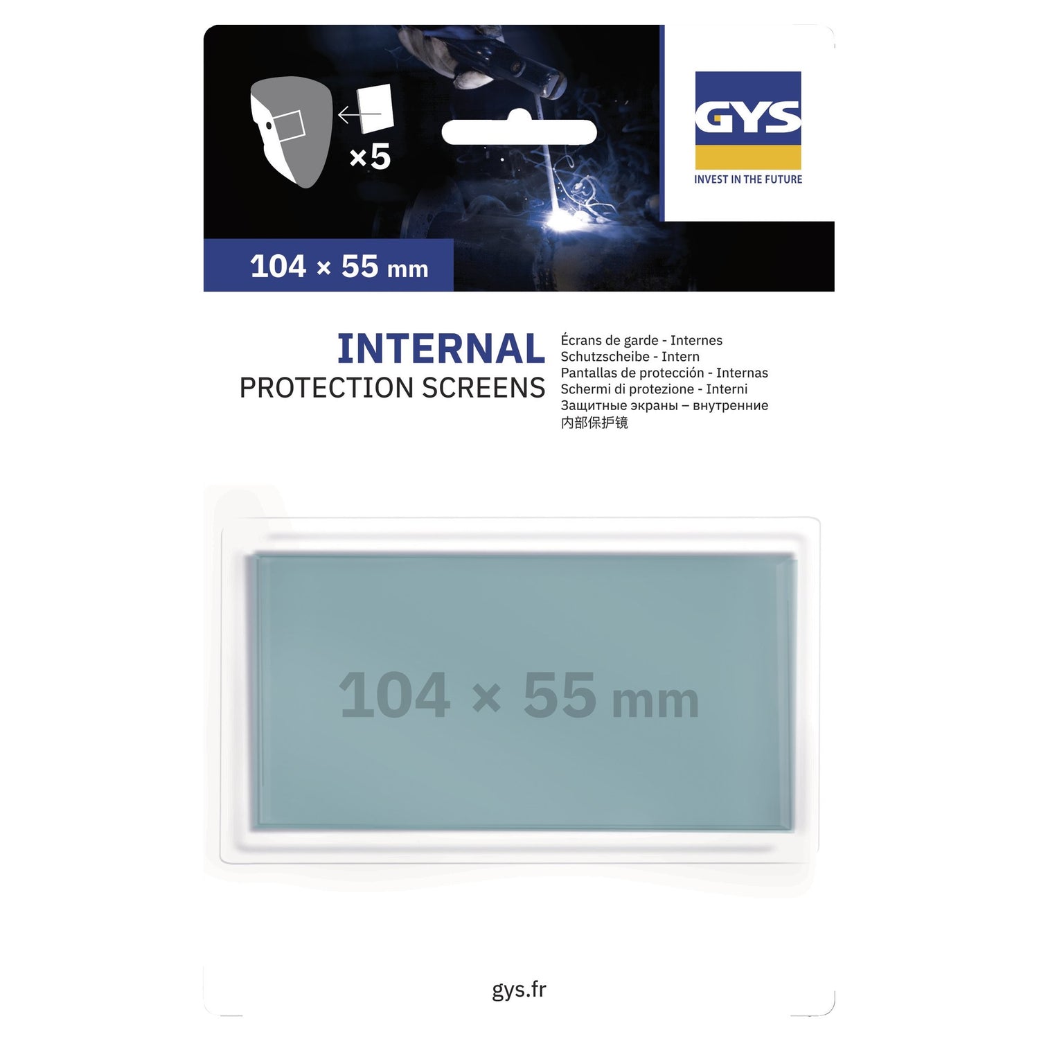 5 écrans internes 104 x 55 - MASTER 11 / EXPERT 11 / PROMAX