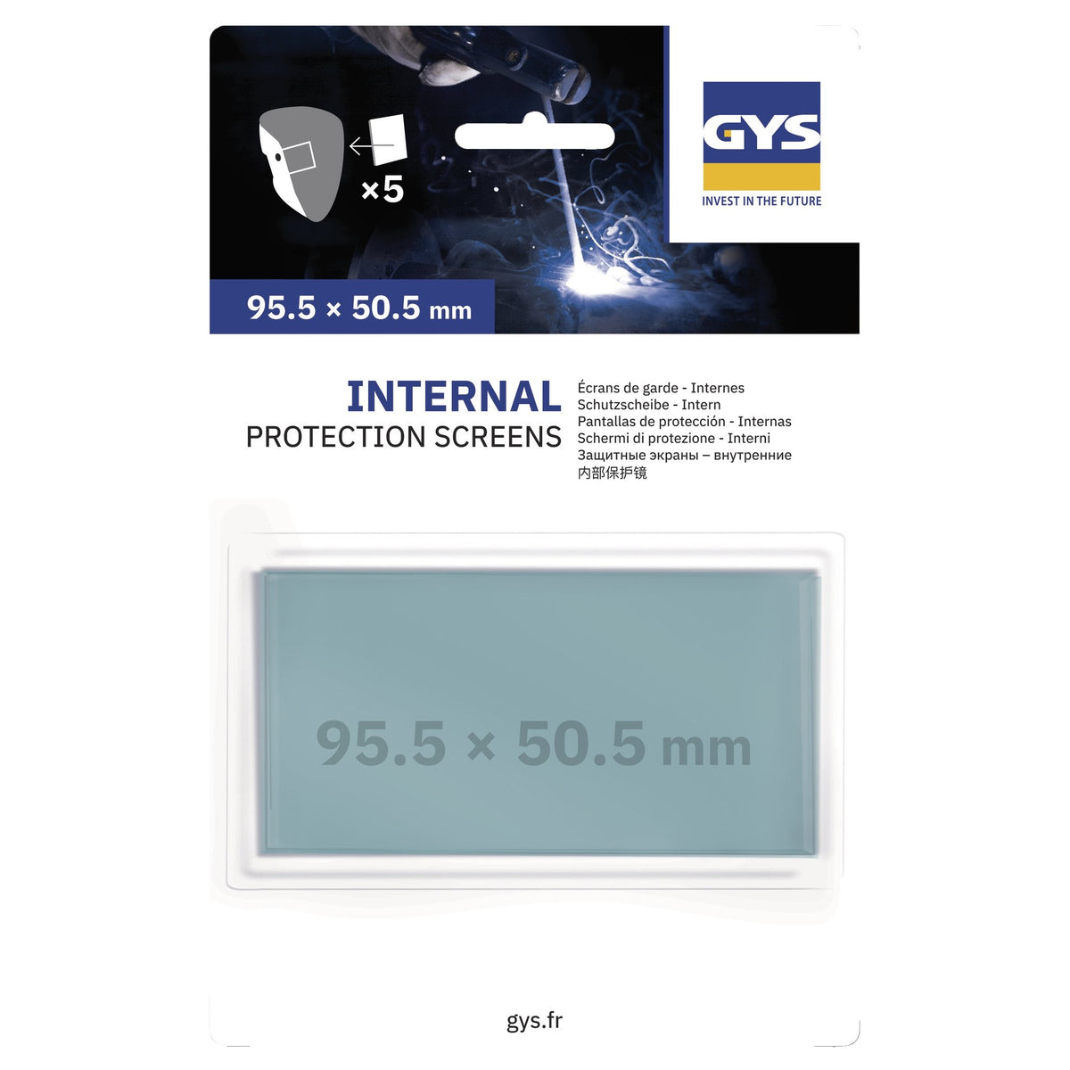5 écrans internes 95,5 x 50,5 - TECHNO 9/13
