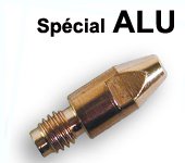 tubes contacts spécial alu Ø 1  M6 - Pour torche 250 / 350 A