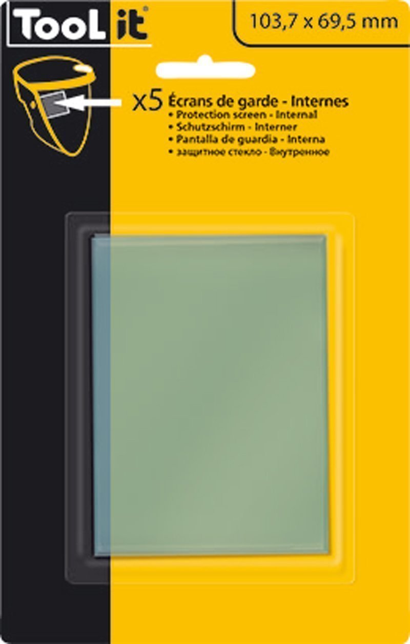 5 Écrans de garde -  Intérieur 103,7 x 69,5 mm  pour masque ERGOTECH- ZEUS