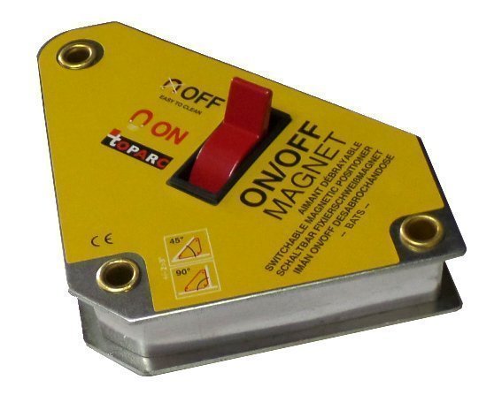 EQUERRE MAGNETIQUE avec intérrupteur marche/arret - Epaisseur 30 mm - Côté 110mm