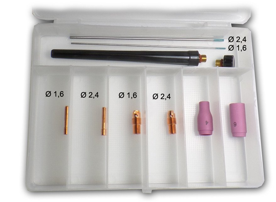 Coffret  TIG pour torche SR9 AC/DC, SR20 AC/DC, SR20HD AC/DC