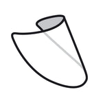 5 Visières de protections -  Extérieur  270, x 170 mm  pour masque respiratoire NAVITEK