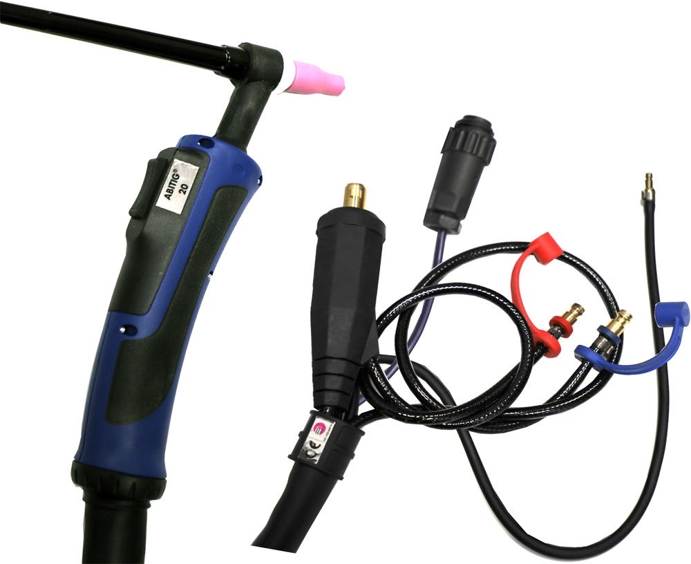 Torche TIG double bouton SR20DB - 4 m (connexion 35/50 - AMPHENOL)
