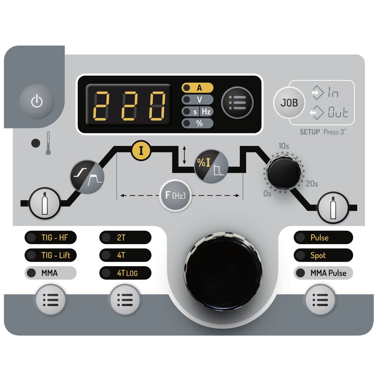 Poste de soudure TIG 221 DC FV sans accessoires - GYS