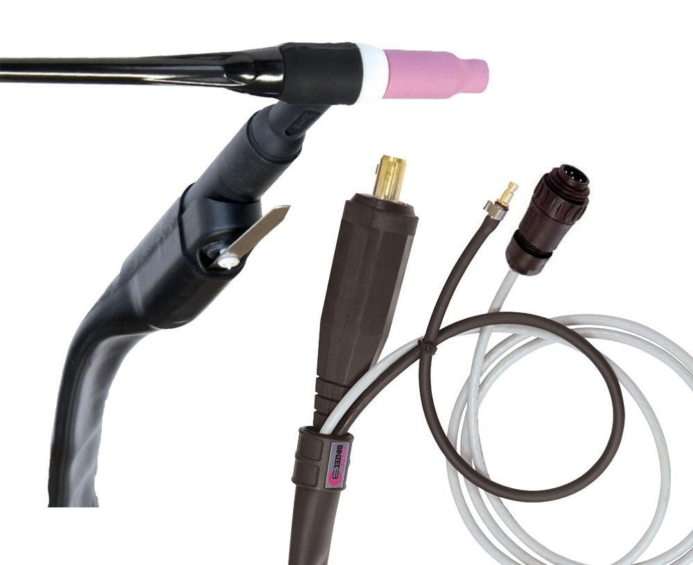 Torche TIG SR26L à lamelle - 4M - connecteur 35/50 - AMPHENOL 7 PLOTS - BINZEL