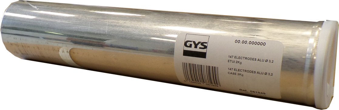 Électrodes ALU  - D 3,2  - ( 147 pièces ) - Etui de 2 kg