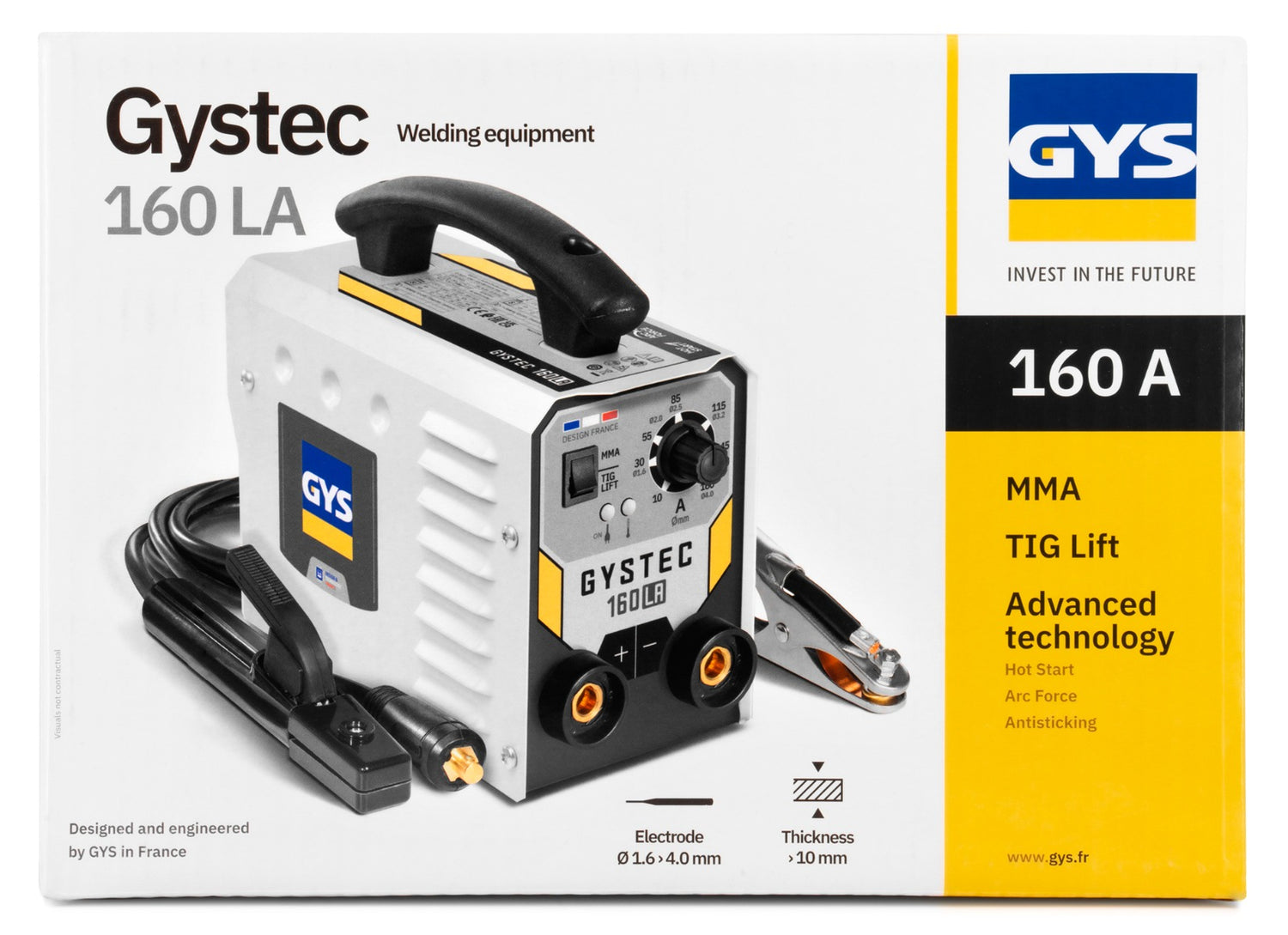 Poste à souder GYSTEC 160 LA - Livré en boite carton - GYS