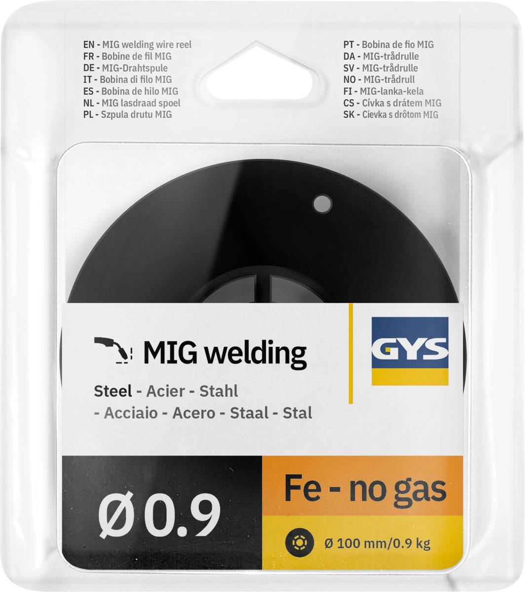 Bobine de fil fourré NO-GAZ  D 100 mm - ACIER - D 0,9 - 0,9kg