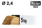 Baguettes tig acier d2.4 - 5kg