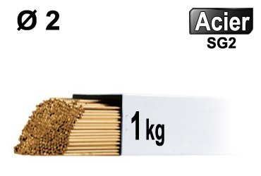 Baguettes tig ACIER d2 - 1kg