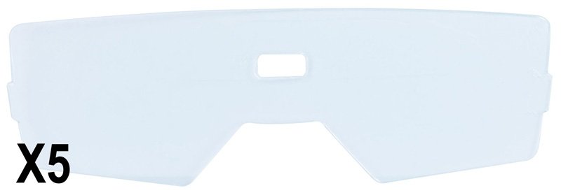 5 Écrans de garde -  Extérieur 112,5 x 35 mm  pour masque LCD VIPER -EASYWELD