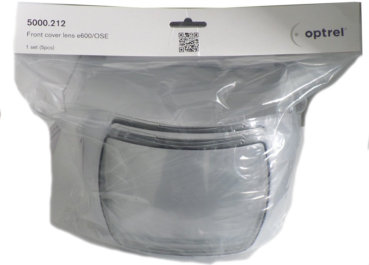5 Écrans de garde -  Extérieur 100 X 270 mm pour masque OPTREL E684 - Crystal 2.0 - SphereX