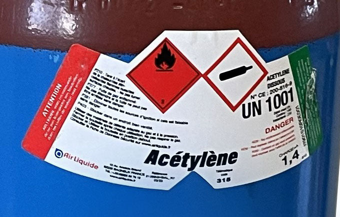 BOUTEILLE ACETYLENE ROLLERFLAM S11 1,4 m3   AIR LIQUIDE - 315