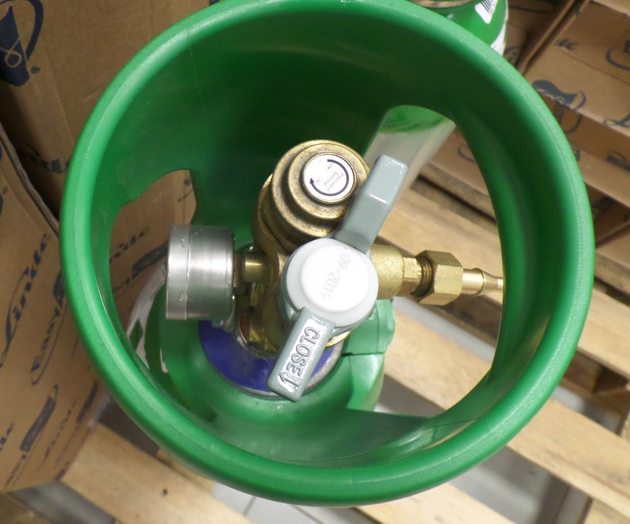 Bouteille  ARGON  4.5  DUES MOBIL NEMO  2,3 m3   LINDE - Détendeur intégré -