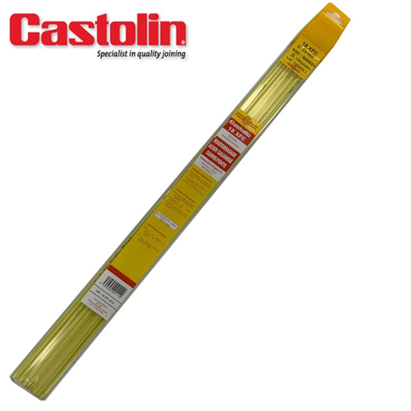 18 Baguettes enrobées métal d'apport brasage - Ø 3  - CASTOLIN