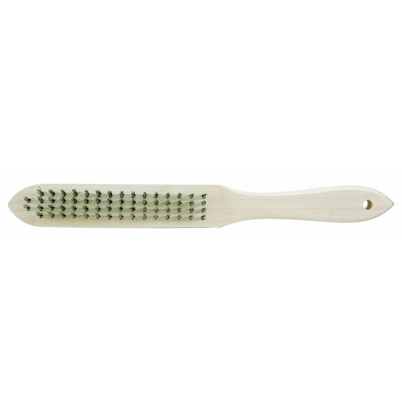 Brosse 4 rangs INOX - manche bois- BINZEL - DISPONIBLE 07/2026