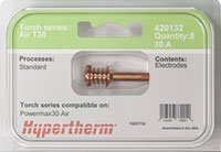 5 Electrodes pour torche Plasma AIR T30 - 30A - manuel - Hypertherm