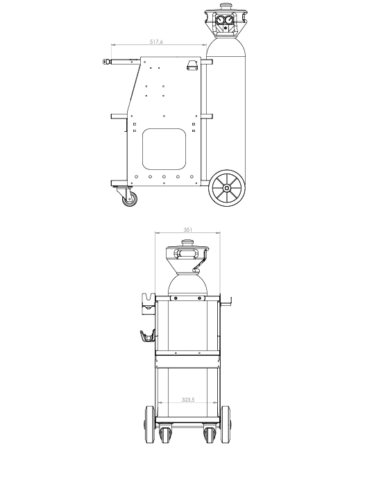 CHARIOT DE TRANSPORT 4M3 WELD 810 - GYS