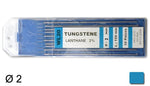 électrodes tungstène WL20, Ø 2 mm - Turquoise