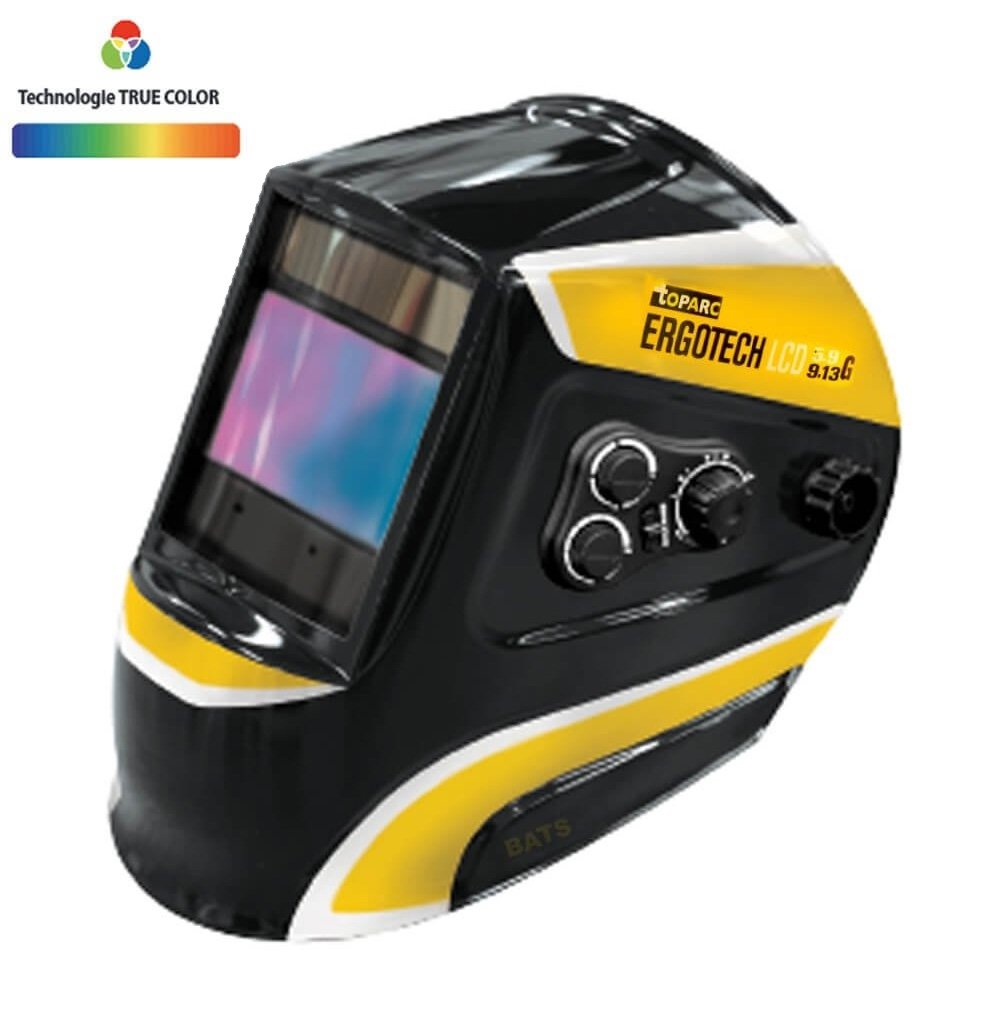 Masque de soudeur LCD ERGOTECH+ 5-9 / 9-13 G TRUE COLOR - BLACK  - GYS
