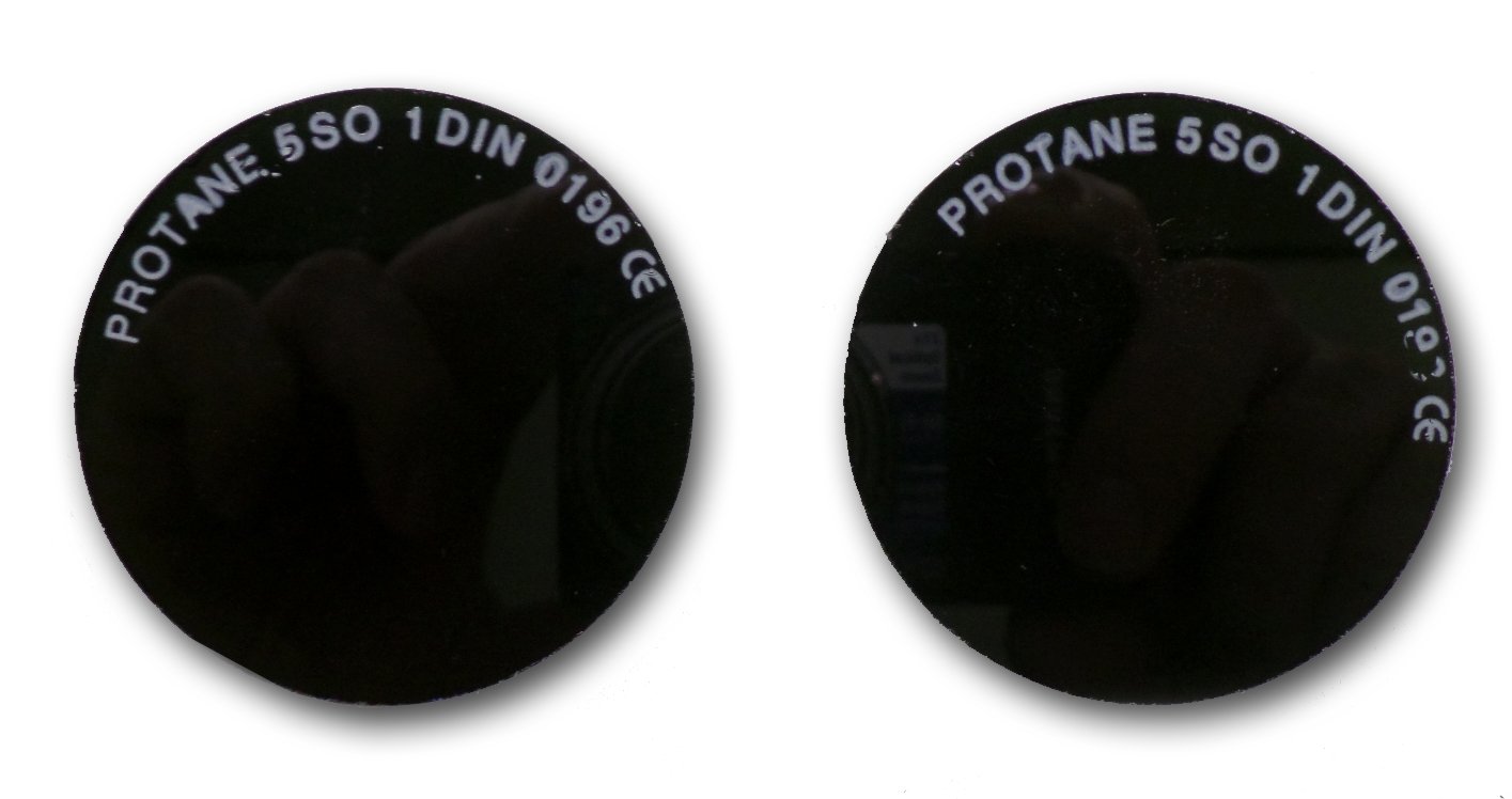 Verres ronds pour lunettes - D50 - Teinte n°5 - vendu par 2 pieces