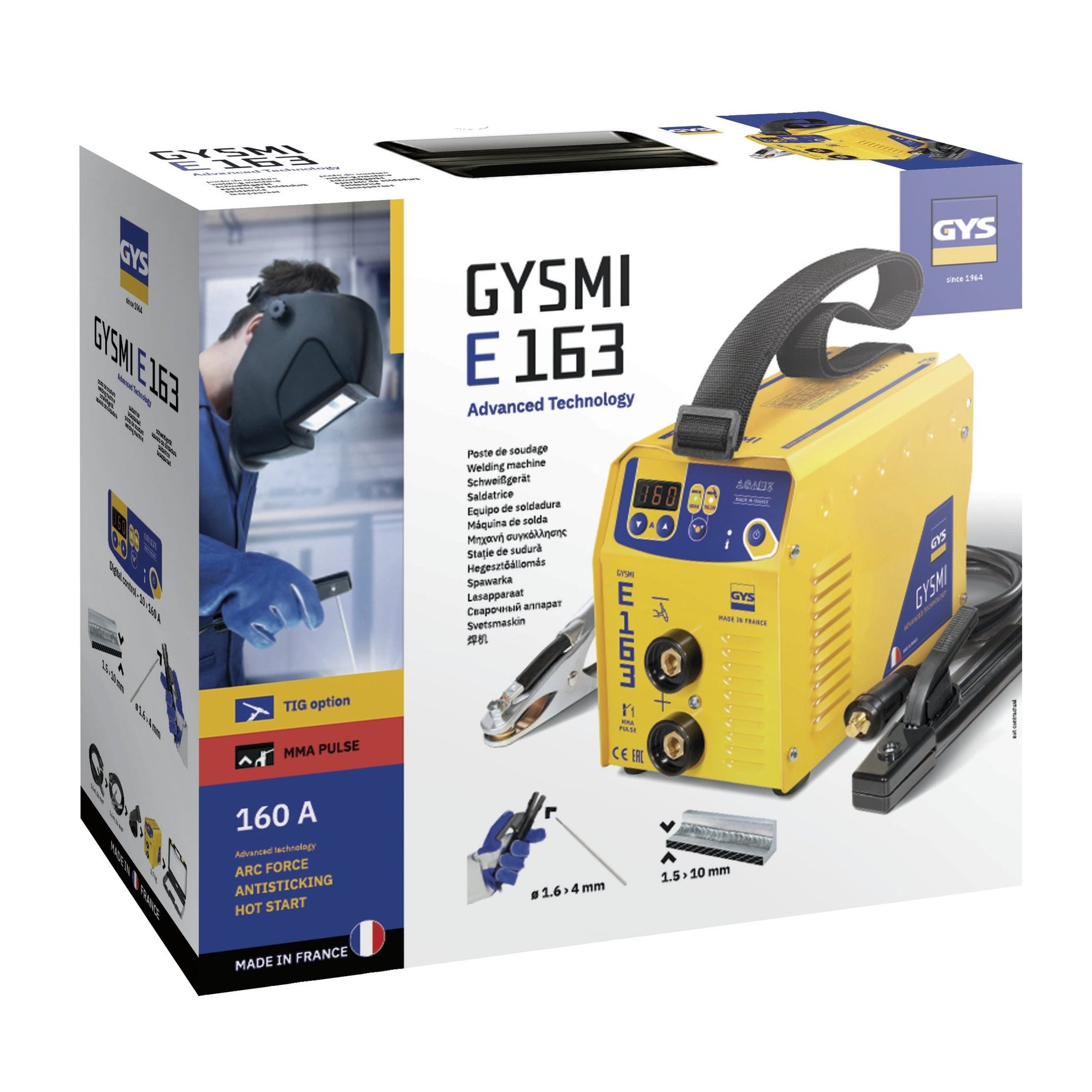 Poste à souder GYSMI E163  avec valise et accessoires