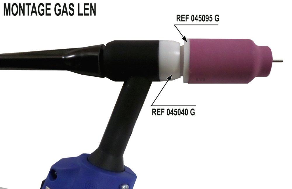 Bague isolante pour torches TIG SR17/SR17V/SR26/SR18 - pour montage GAS LENS