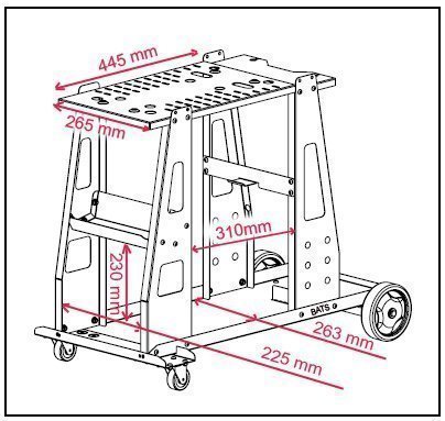 CHARIOT DE TRANSPORT WELD 610- 4 M3