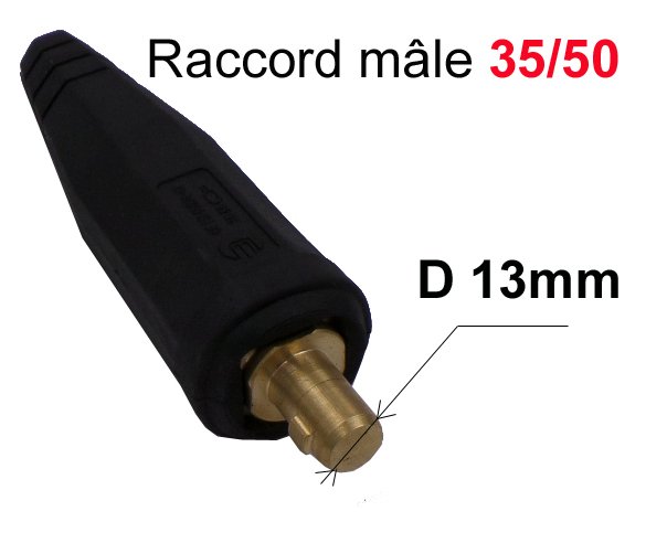 Raccord mâle pour câbles 35 à 50 mm² - BINZEL