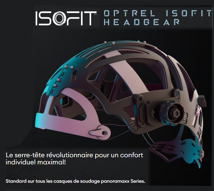 Masque de soudeur OPTREL PANORAMAXX  CLT 4-12 - ARGENT