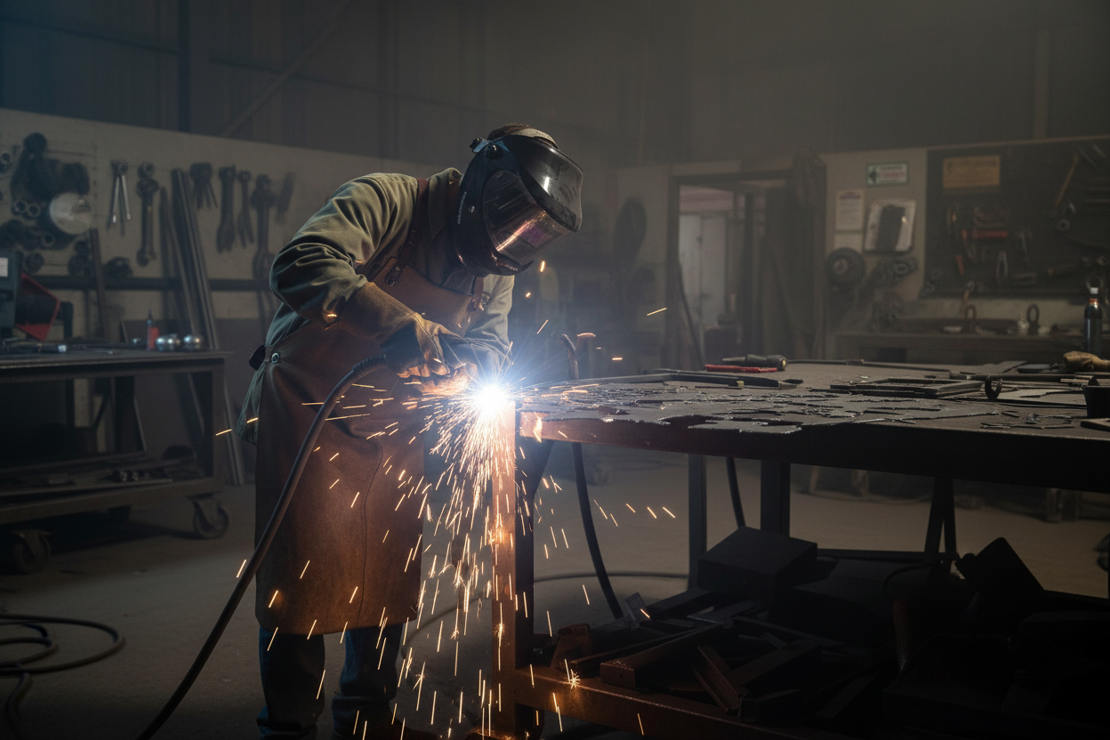Soudeur au travail