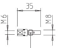 5 Supports tube contact M6 pour torche MIG 250A air (MB25)