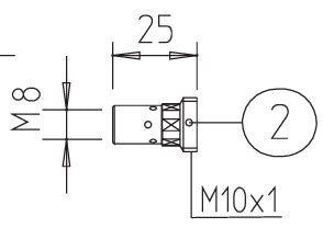 Support tube contact mb501