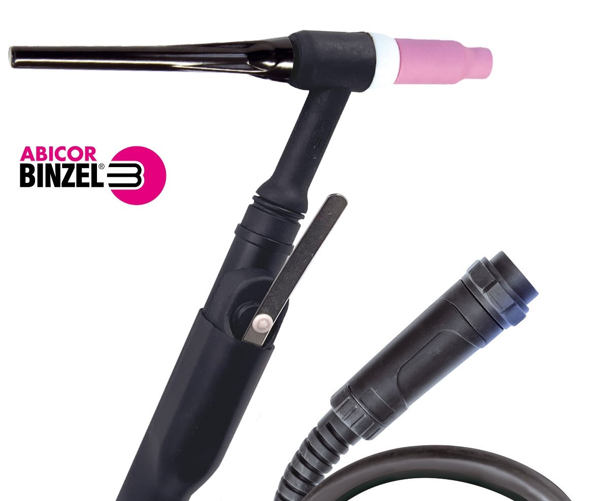 Torche TIG SR17 à lamelle - 4M - connecteur MIG  EURO - pour MULTIPEARL