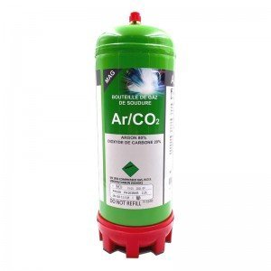 Pack de 3 bouteille argon + CO2 - 110 bars jetable - contenance 950ml-  bouteille de gaz pour soudage semi automatique